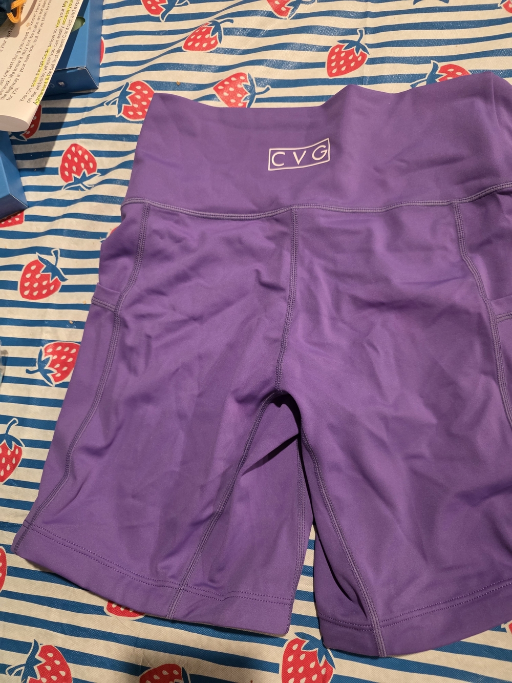 Constantly Varied Gear Purple High-Waist Bike Shorts